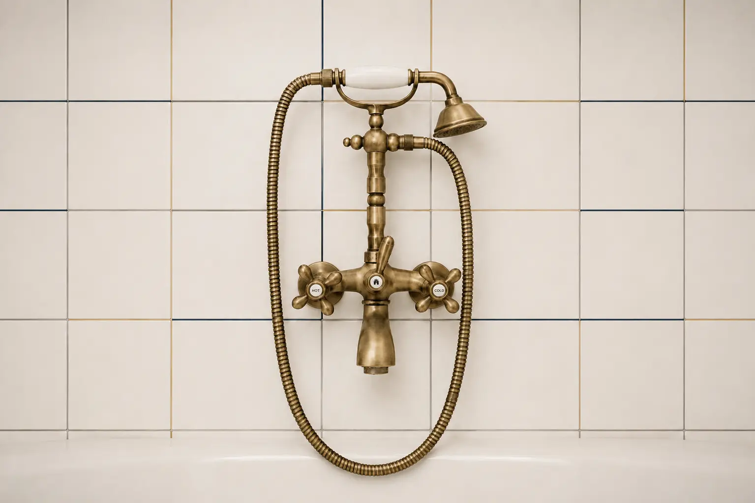Plumbing shower zoomed out