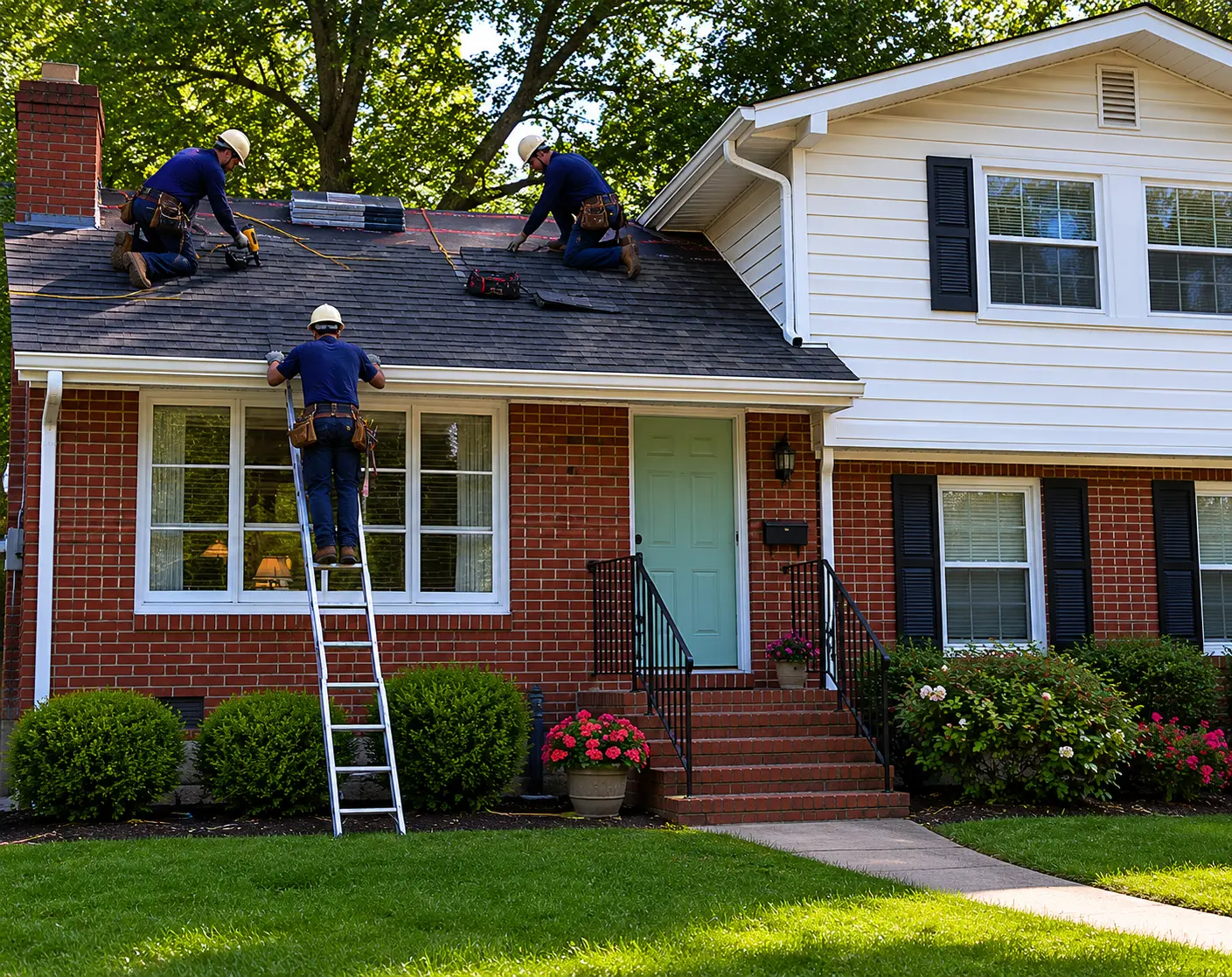 Roofer Dudes in Action